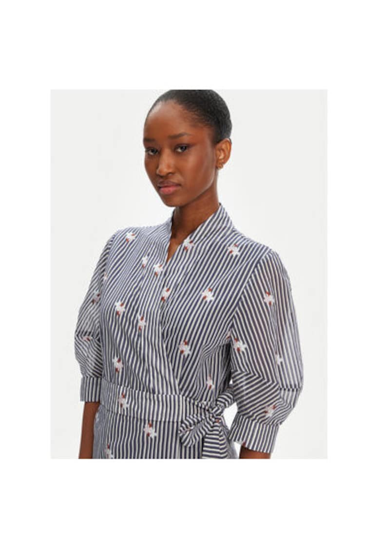 Camasa stil rochie dama 252132525224 - Bumbac organic/Poliester - Bleumarin