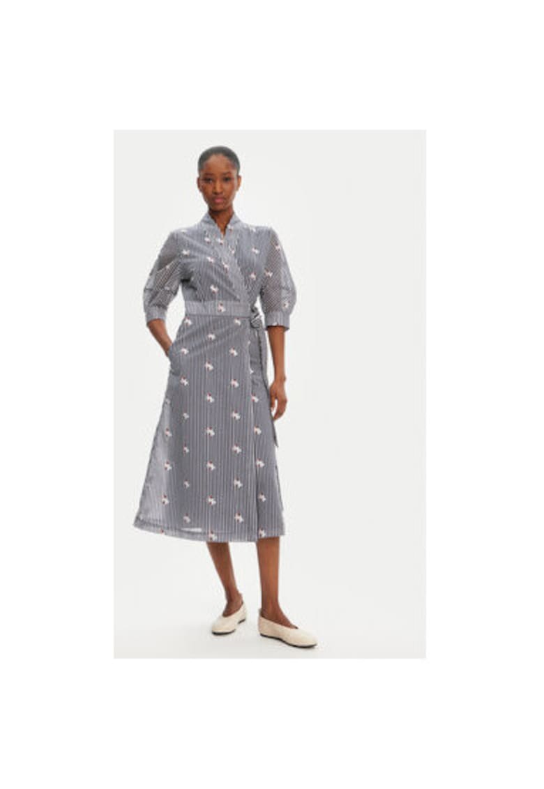 Camasa stil rochie dama 252132525224 - Bumbac organic/Poliester - 34 EU - Bleumarin