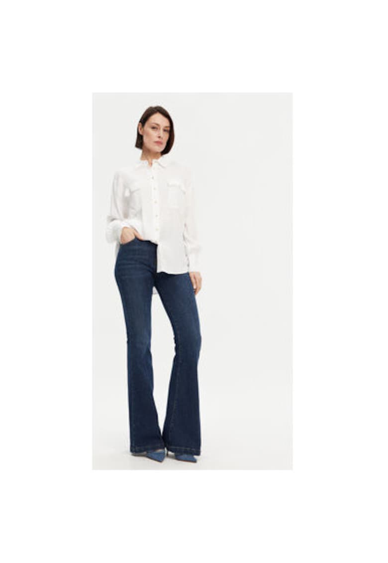 Camasa dama 53-7006 - Viscoza/Rayon - Alb - Alb