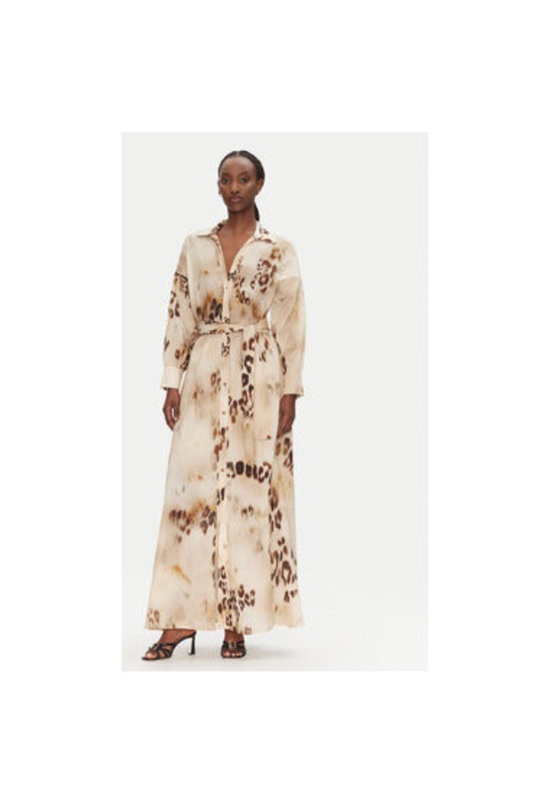 Camasa stil rochie dama 53-3392 - Bumbac - 42 EU - Bej