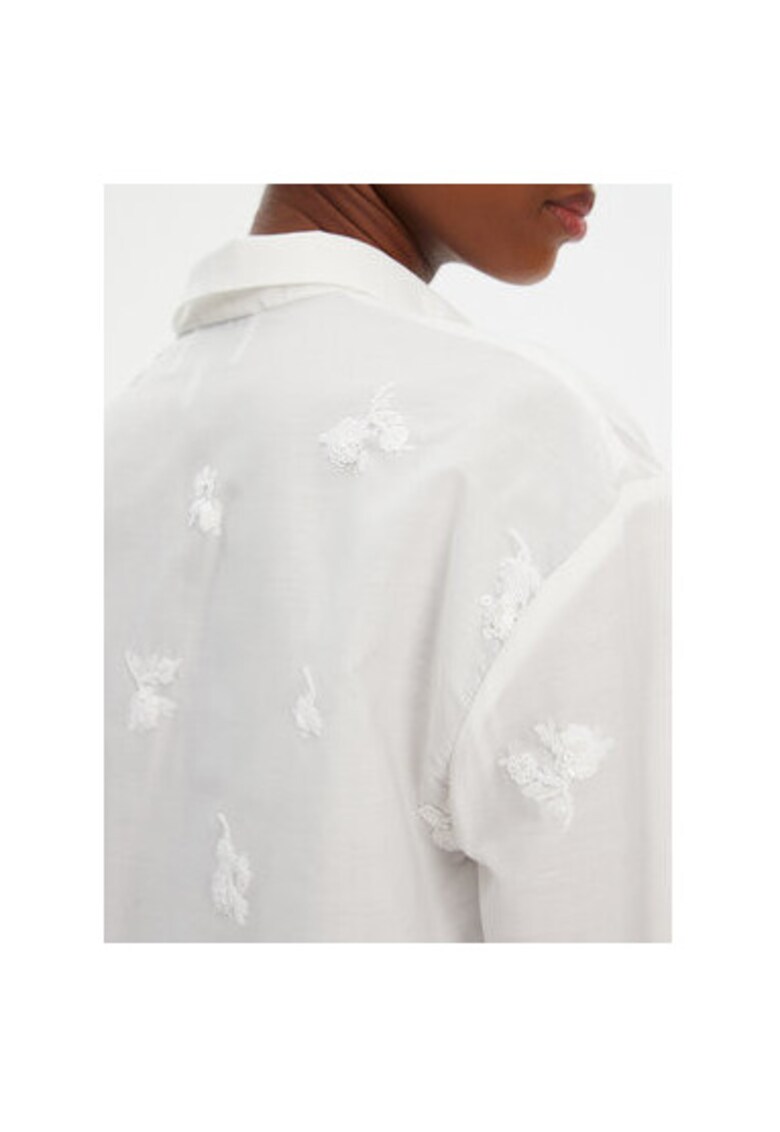 Camasa dama 252103225229 - Bumbac/Poliester - Ecru - Ecru