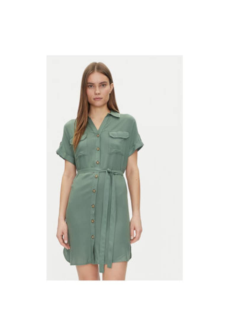 Camasa stil rochie dama 10325828 - Viscoza - Verde - Verde