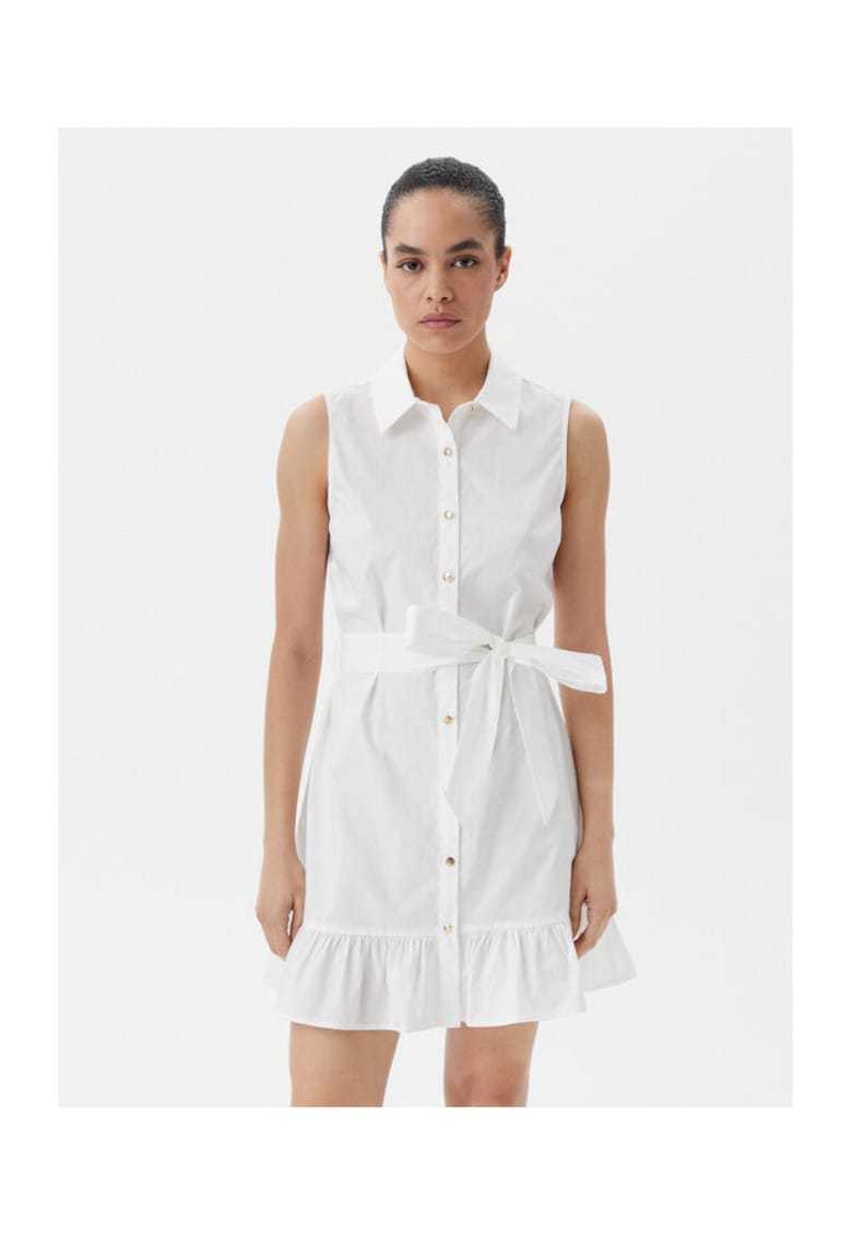 Camasa stil rochie dama 511BD15020 - Bumbac - Alb - Alb