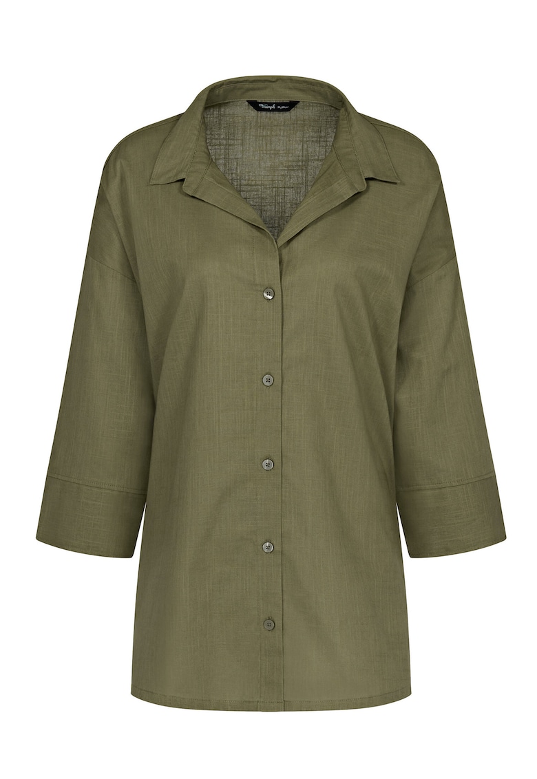 Camasa dama 10222569 - Bumbac - Verde