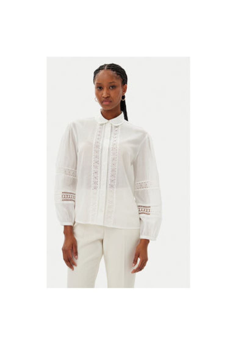 Camasa dama 511FD45028 - Bumbac/Viscoza - Ecru