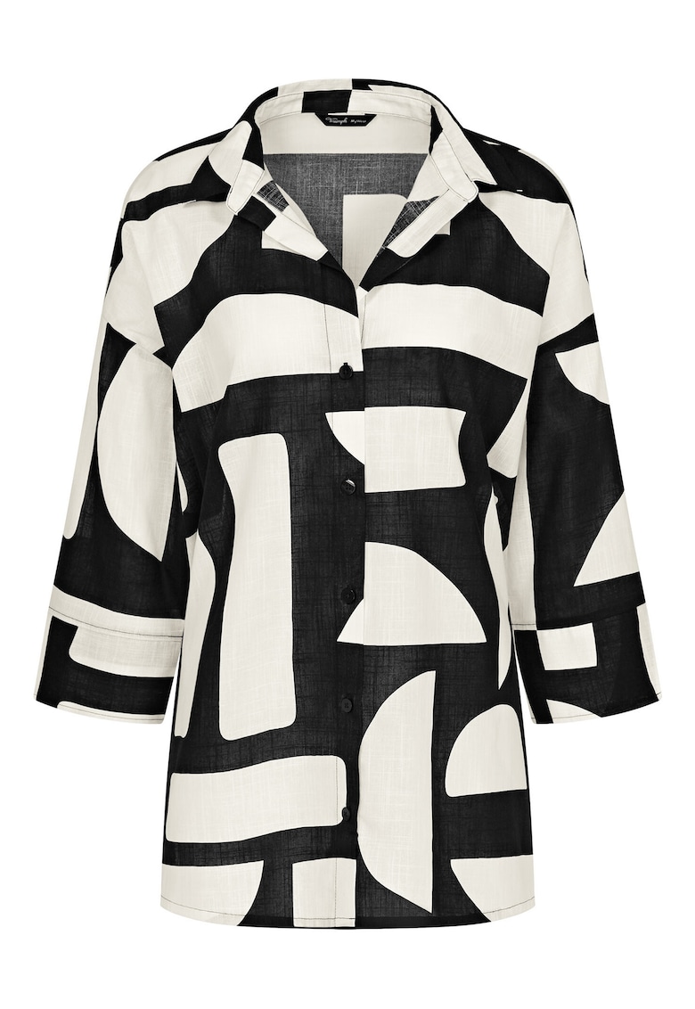 Camasa dama 10222569 - Bumbac - Negru