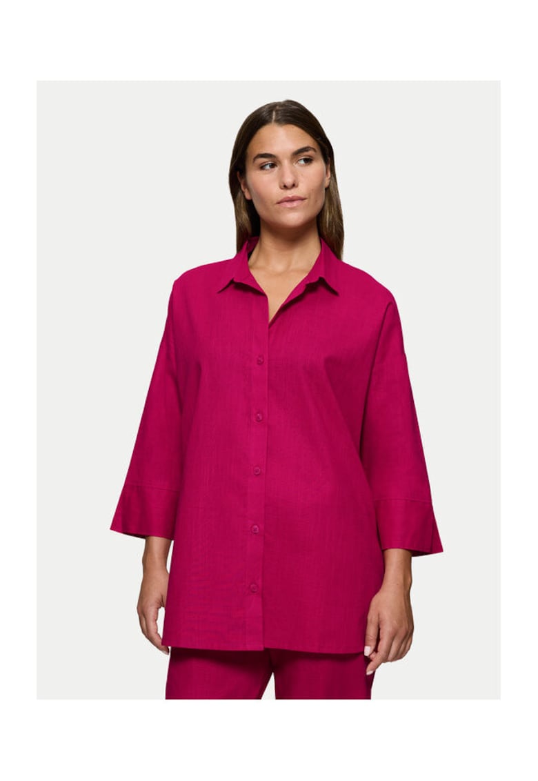 Camasa dama 10222569 - Bumbac - Roz - Roz