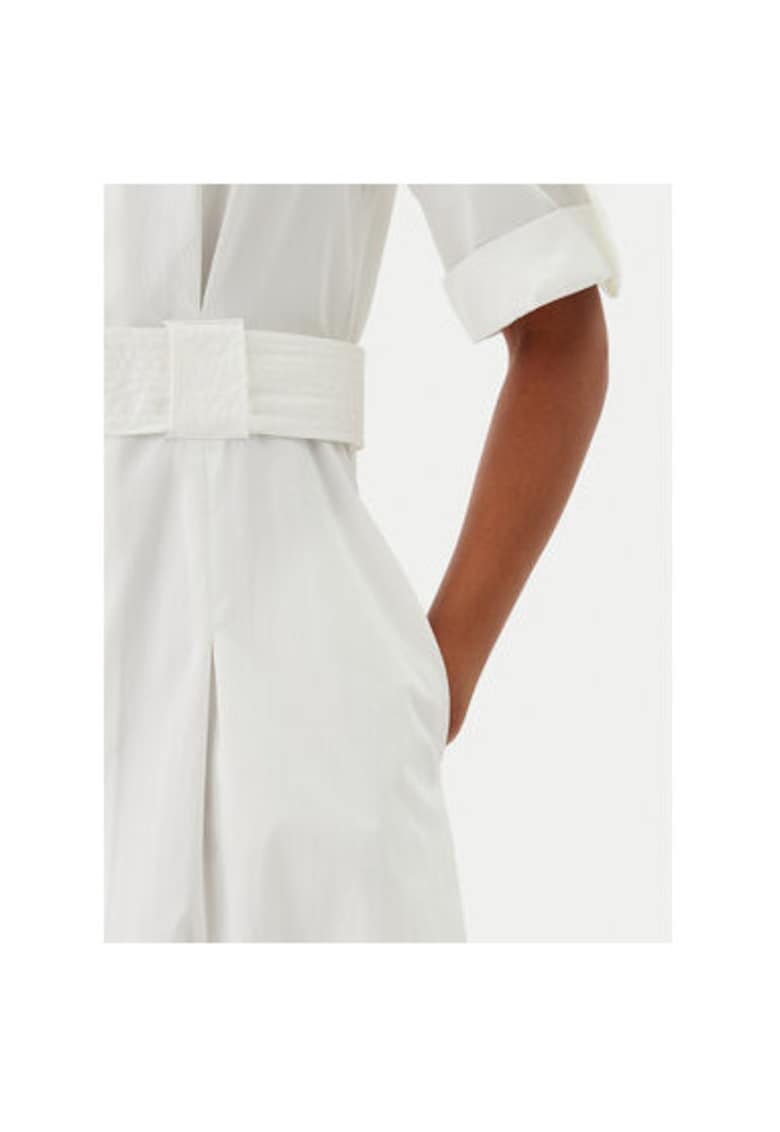 Camasa stil rochie dama FR25SD3006W52001 - Bumbac/Poliamida - Alb