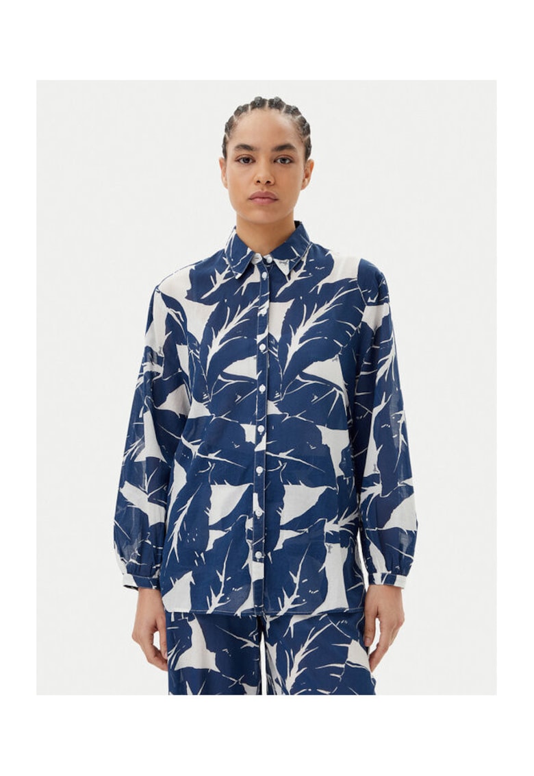 Camasa dama 511FD45013 - Bumbac/Viscoza - Bleumarin - Bleumarin