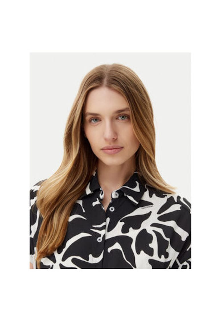 Camasa stil rochie dama FR25SD3009W428K9 - Viscoza - Negru