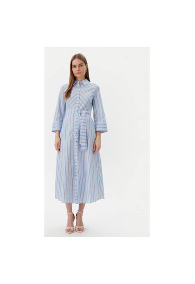 Camasa stil rochie dama  LS2516016 - Bumbac - Albastru deschis