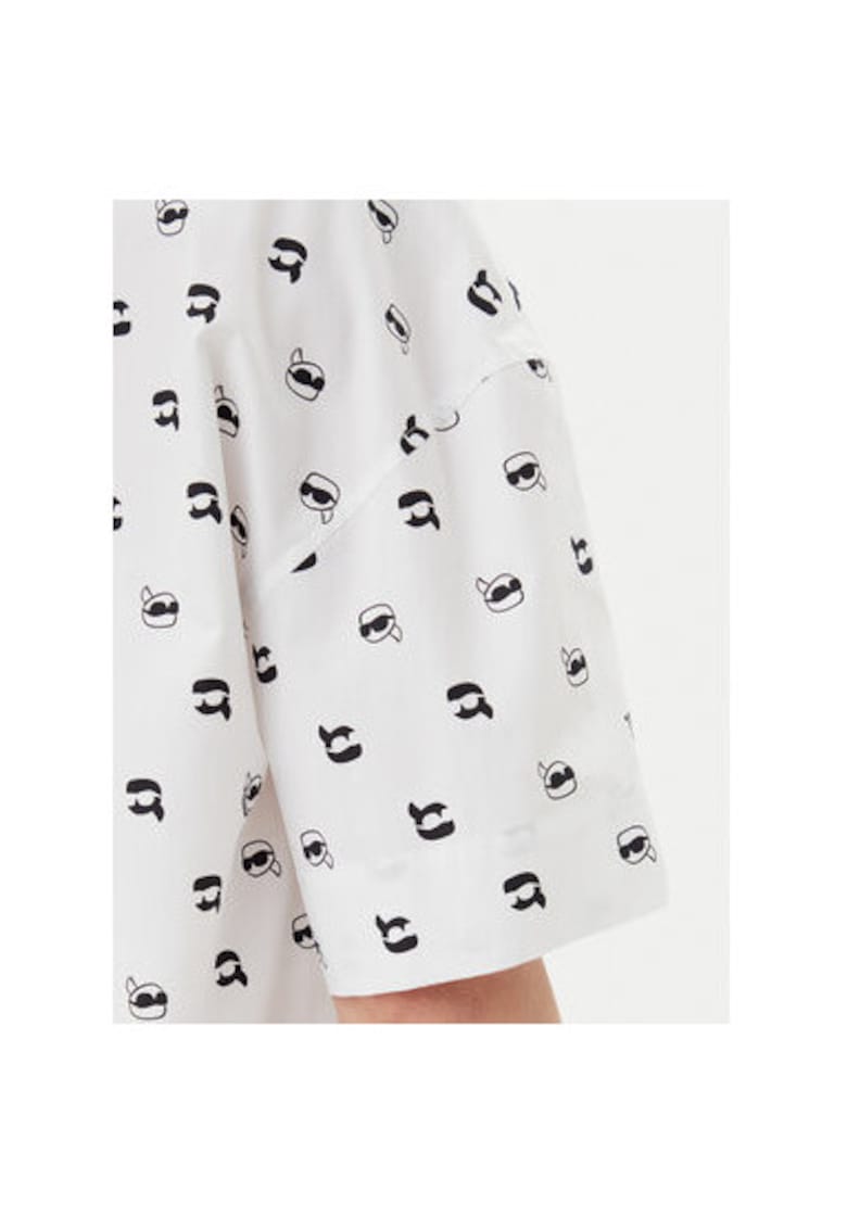 Camasa dama A2W11033 - Bumbac organic - Alb - Alb