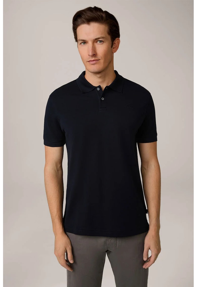 Tricou oversized cu guler polo