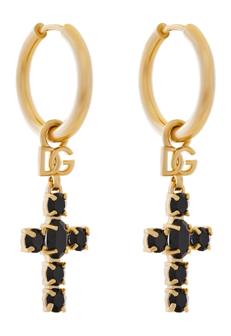 Cercei dama Dolce Gabbana - WEQ6D1 W1111 - Sintetic - 0 EU - Negru/Auriu