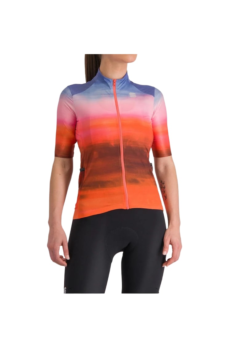 Tricou ciclism dama Flow Supergiara SS 2024 Multicolor