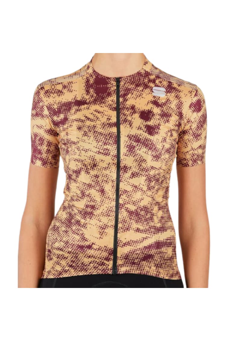 Tricou ciclism dama Escape Supergiara SS 2021 Galben/Visiniu