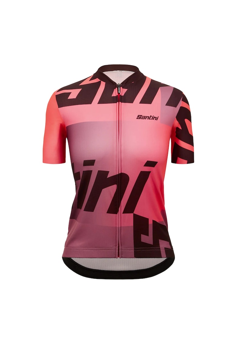 Tricou ciclism dama Karma Logo Roz - Roz