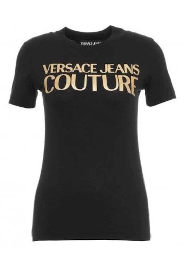Versace Jeans Tricou din bumbac cu logo supradimensionat -