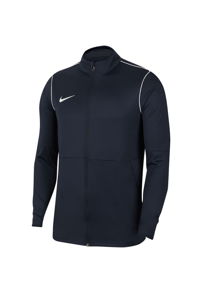 Hanorac sport barbati - antrenament fotbal - bleumarin - fara gluga - cu fermoar