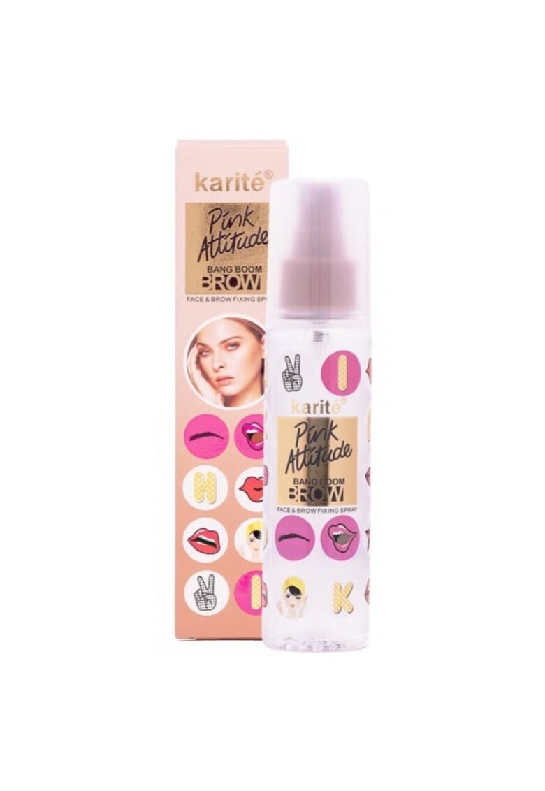 Spray Fixare Machiaj - Fata si Sprancene - Pink Attitude - 120 ml