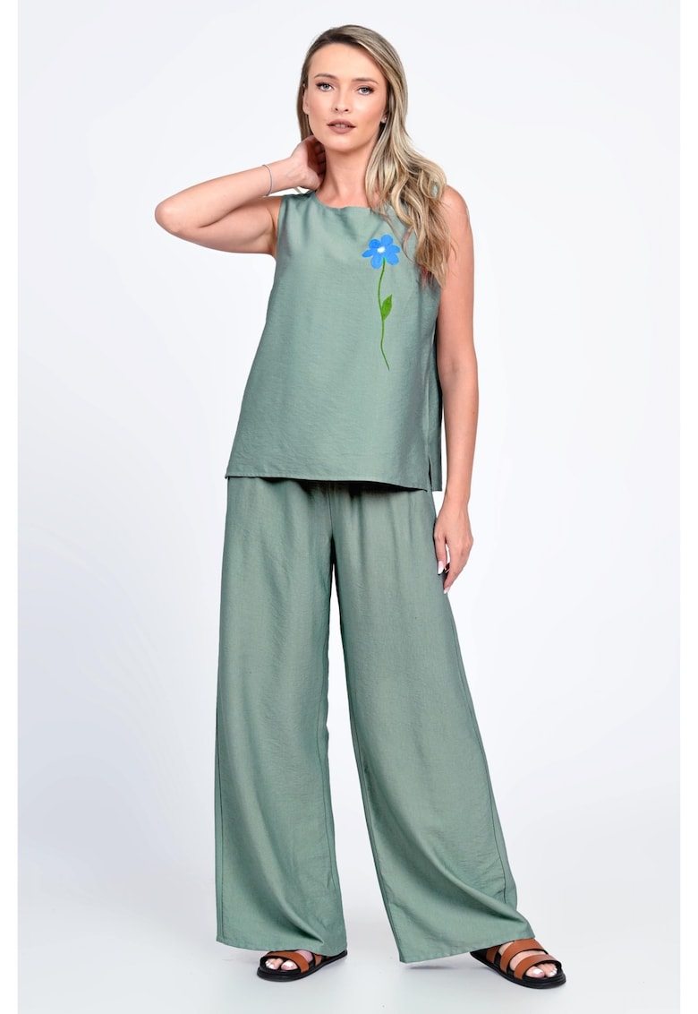 Compleu Dama - Garden Flowers V335 - cu Pictura Realizata Manual