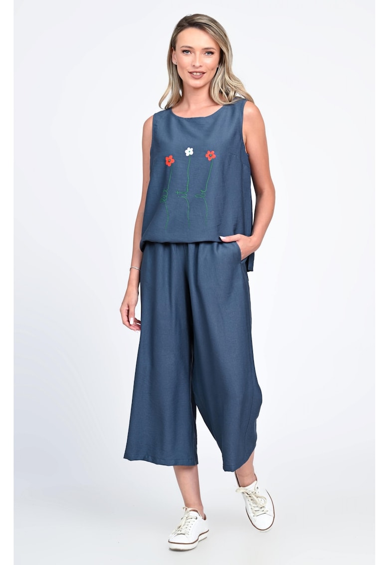 Compleu Dama - Garden Flowers V337 - cu Pictura Realizata Manual