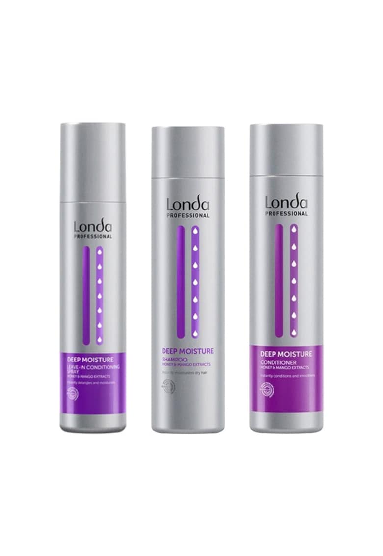 Set  Deep Moisture - Sampon 250 ml - Balsam 250 ml - Spray leave-in 250 ml - Hidratare - Normal