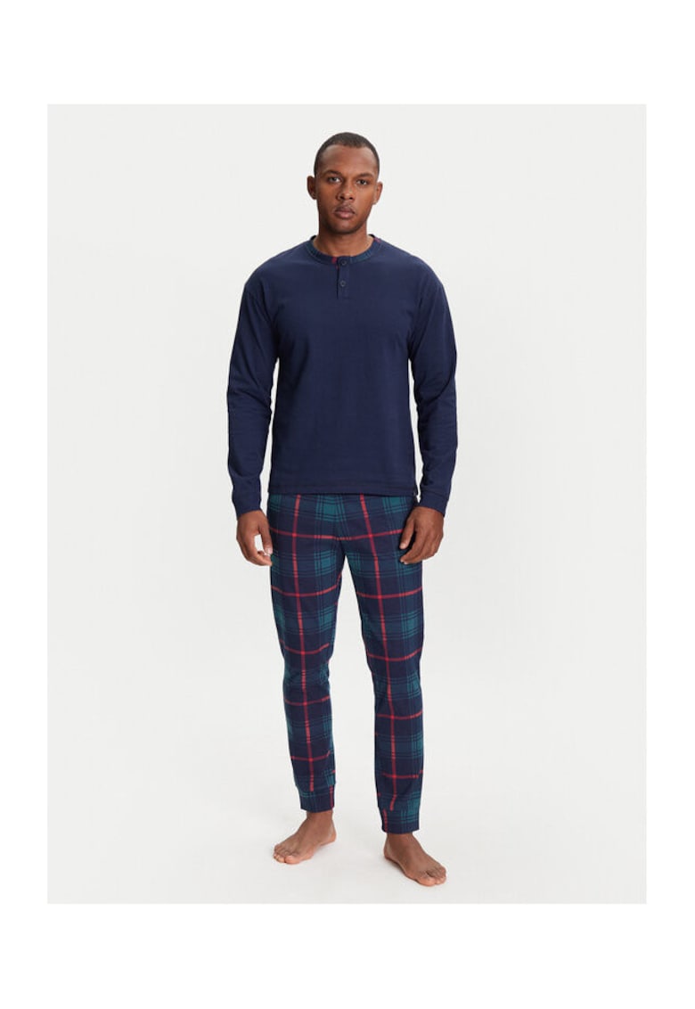 Pijama barbati 37MW4P02N - Bumbac - Bleumarin - Bleumarin