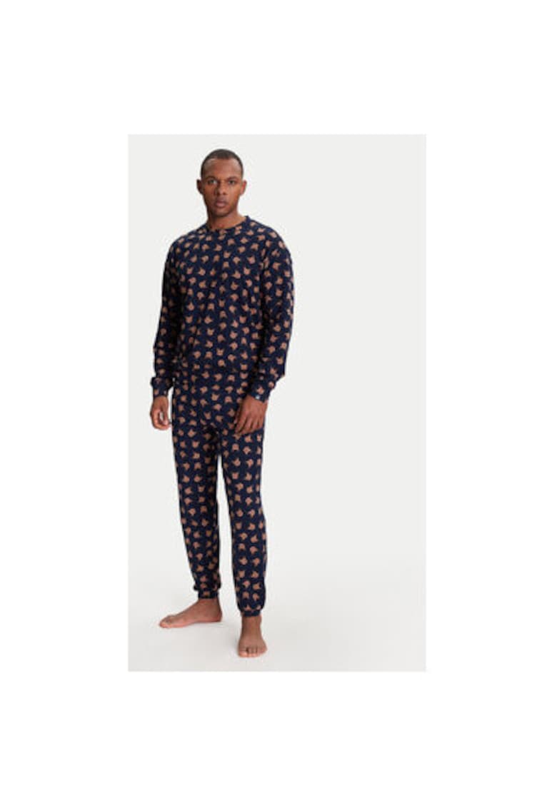 Pijama barbati 38DK4P02L - Bumbac - Bleumarin