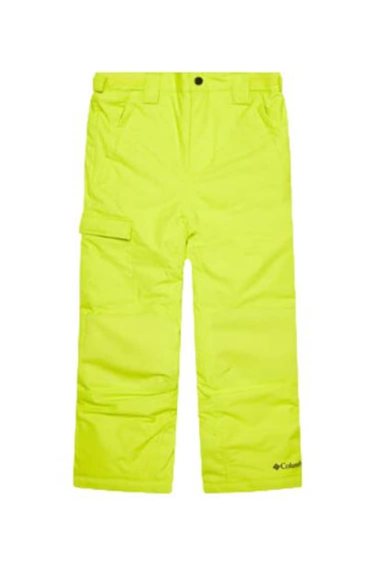 Pantaloni dama - poliester - galben -