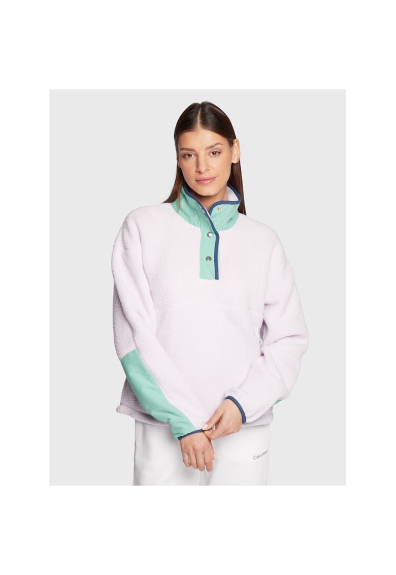 Hanorac sport dama - Cragmont Fleece - 1/4 snap - alb - poliester -