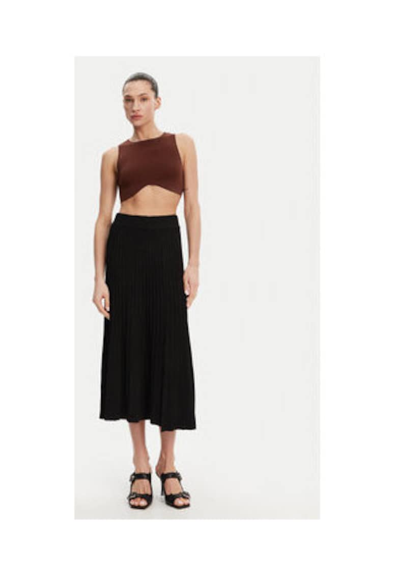Dkny Fusta neagra - 82% raion - 18% nailon