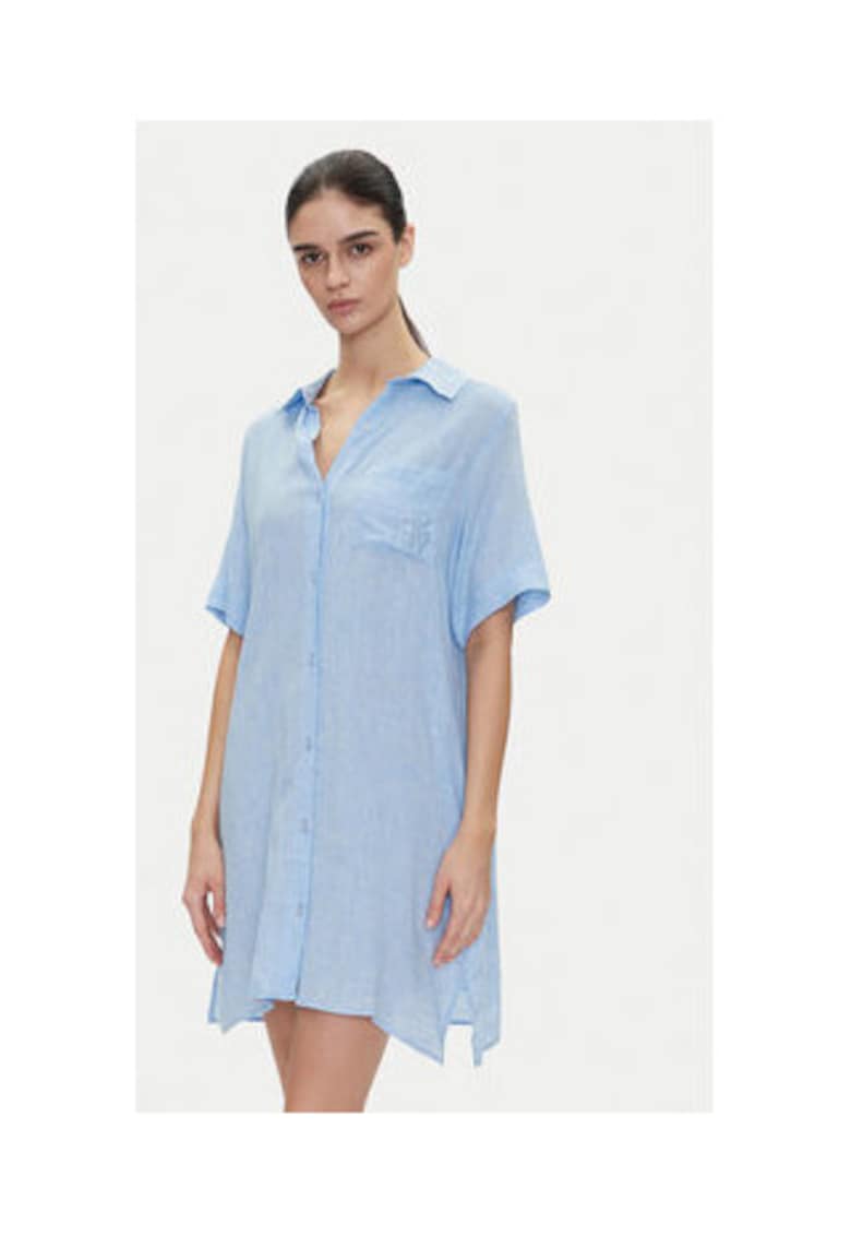 Camasa dama - model YI30054 422 CHAMBRAY - albastru deschis - 55% viscoza - 45% in