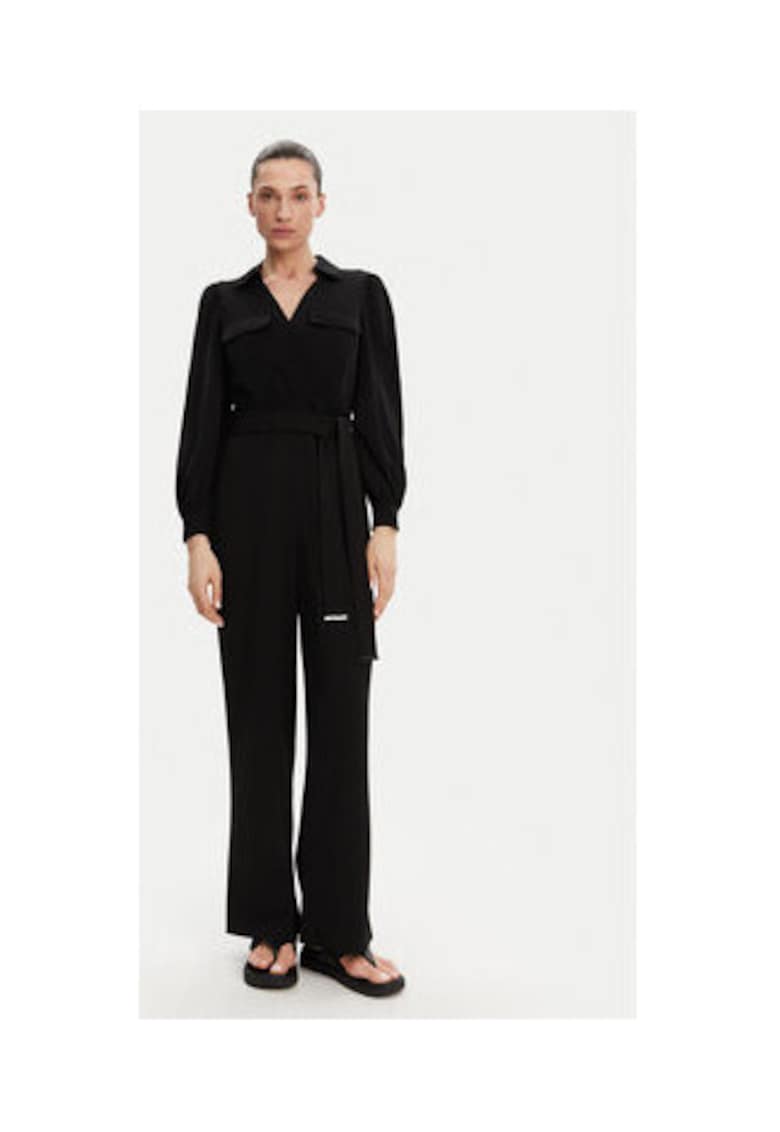 Salopeta cu maneci lungi si cordon - DD3K284A - 100% poliester