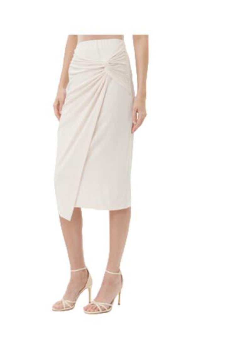 Fusta dama  poliester/elastan - bej