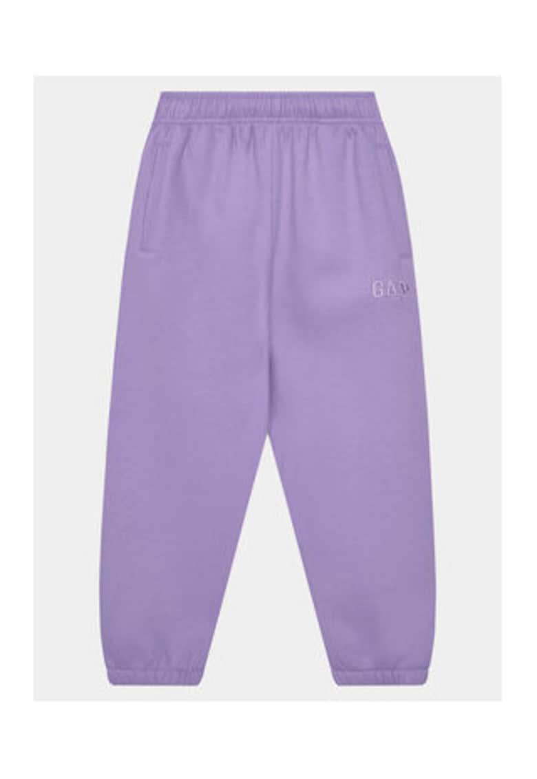 Pantaloni dama FLOARE DE GLICINA - 77% bumbac - mov