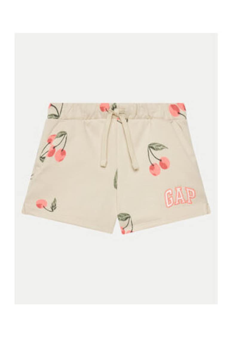 Pantaloni dama - IMPRIMEU CIRESE - bumbac - roz - bej