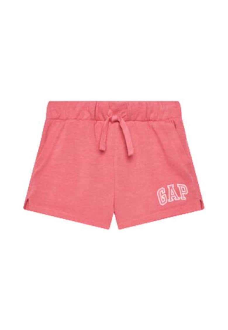 Pantaloni scurti sport dama - bumbac si poliester reciclat - roz -