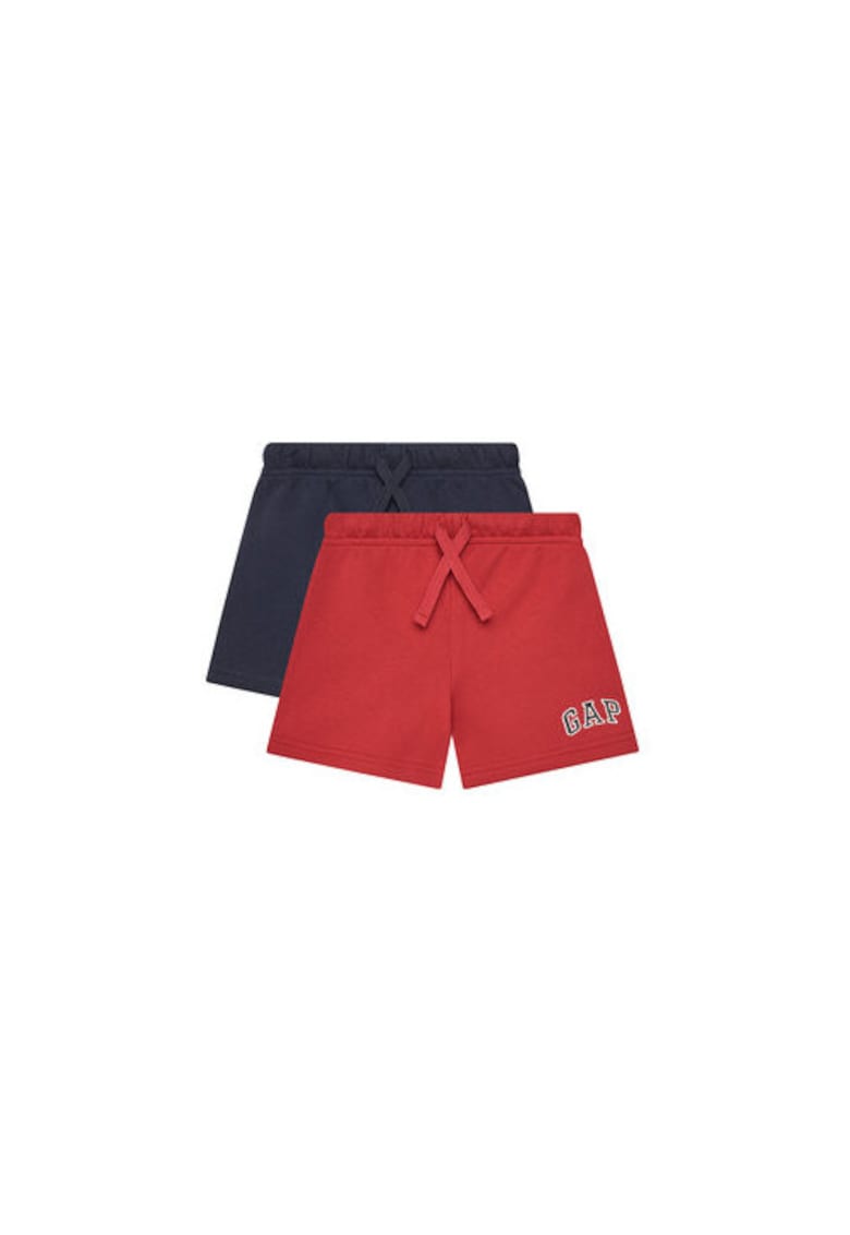 Set de sorturi sport baieti bleumarin/rosu - 5 ani