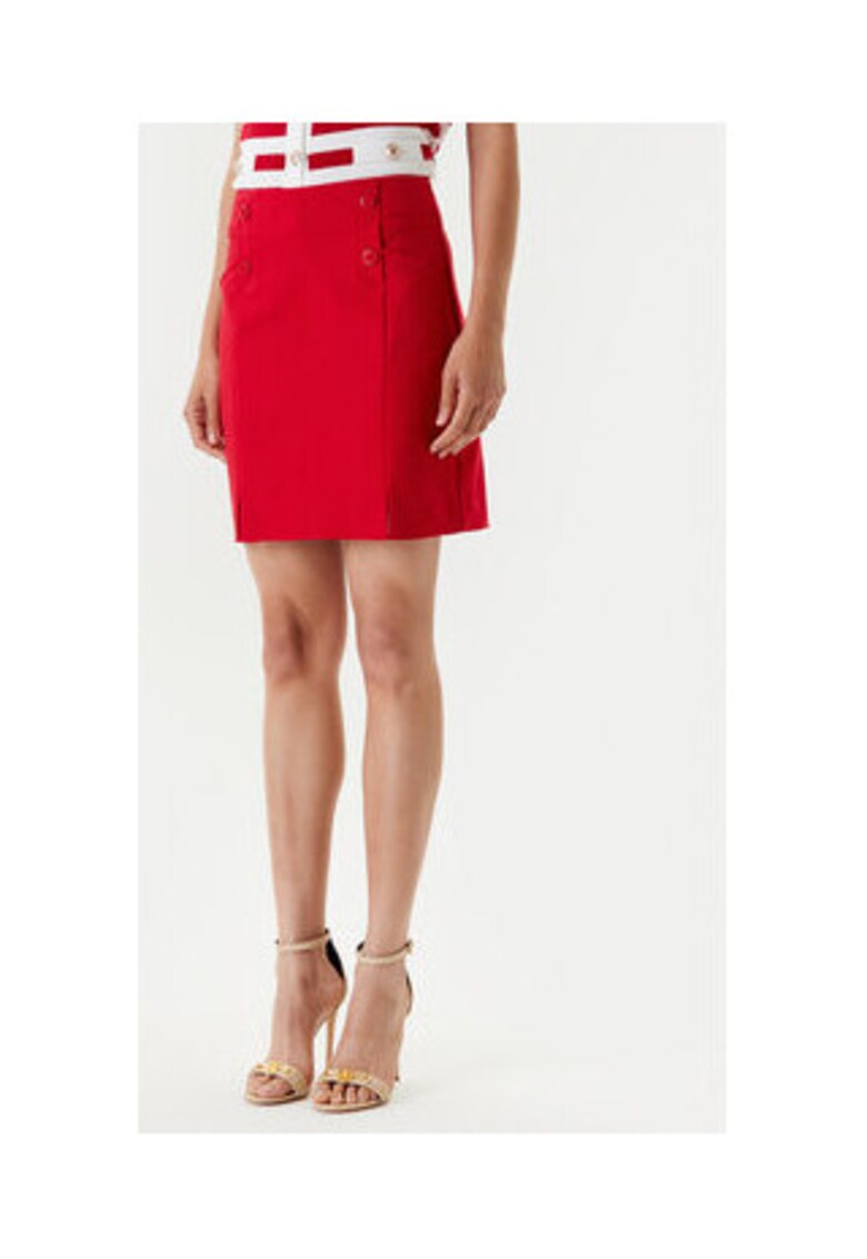 Fusta  model 241-JEON 1023 MAGMA - rosie - bumbac si poliester -