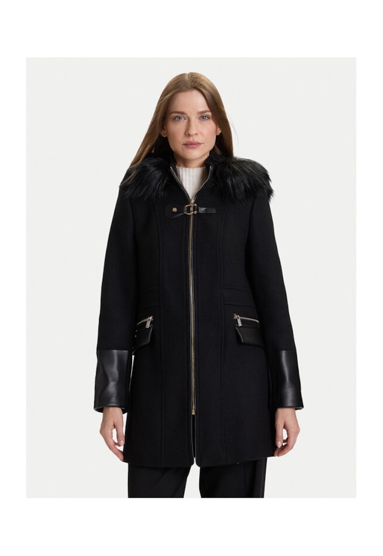 Morgan Geaca pentru dama - MORGAN-222-GSIBIL - lana/poliester/poliamida - negru -