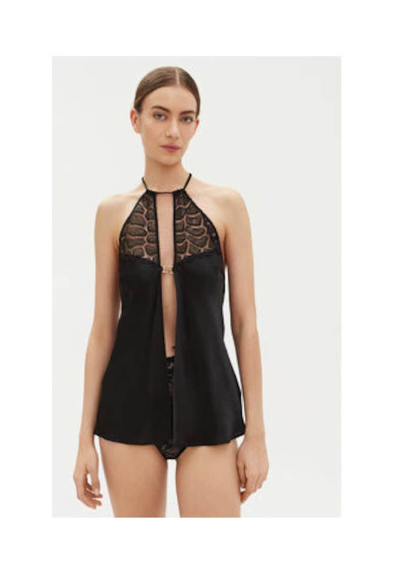 Lenjerie sexy - REPTILIA - 100% matase - negru - Lenjerie sexy - REPTILIA - 100% matase - negru -