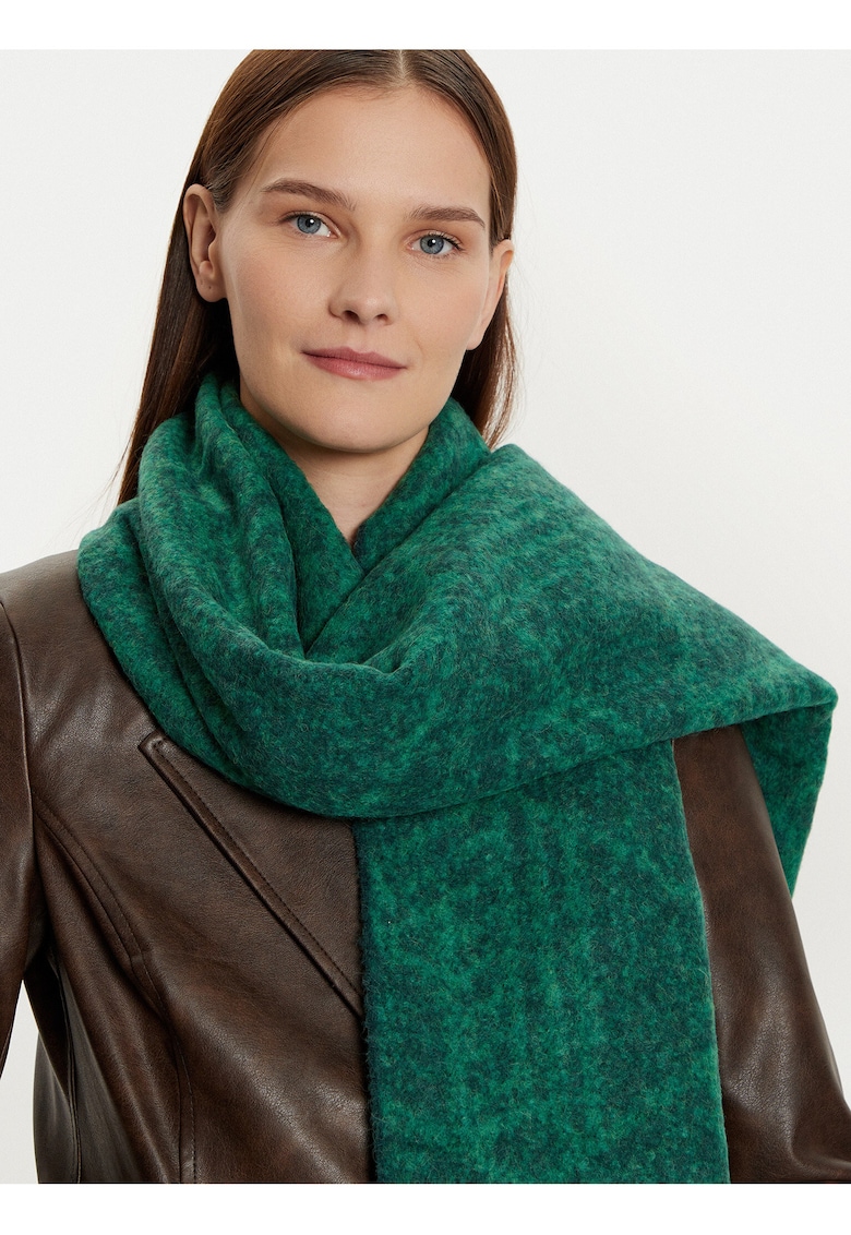 Esarfa unisex - verde - material lana - one size