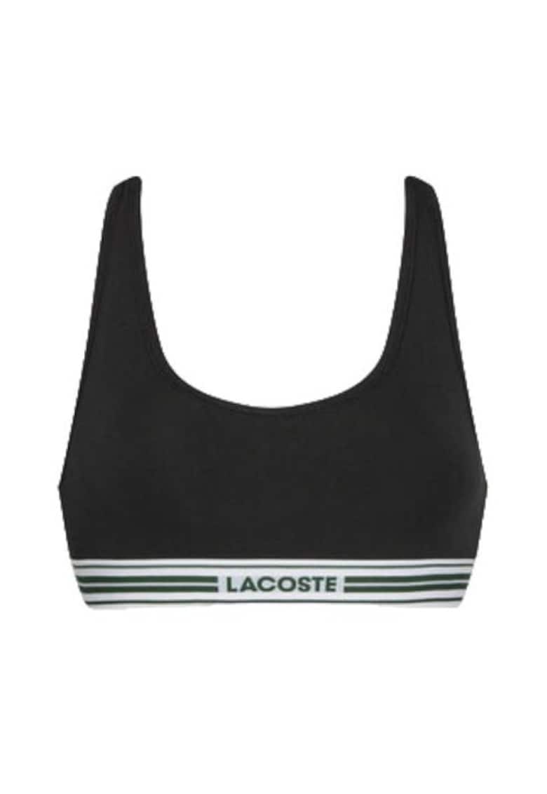 Bustiera sport dama - negru - bumbac-elastan -