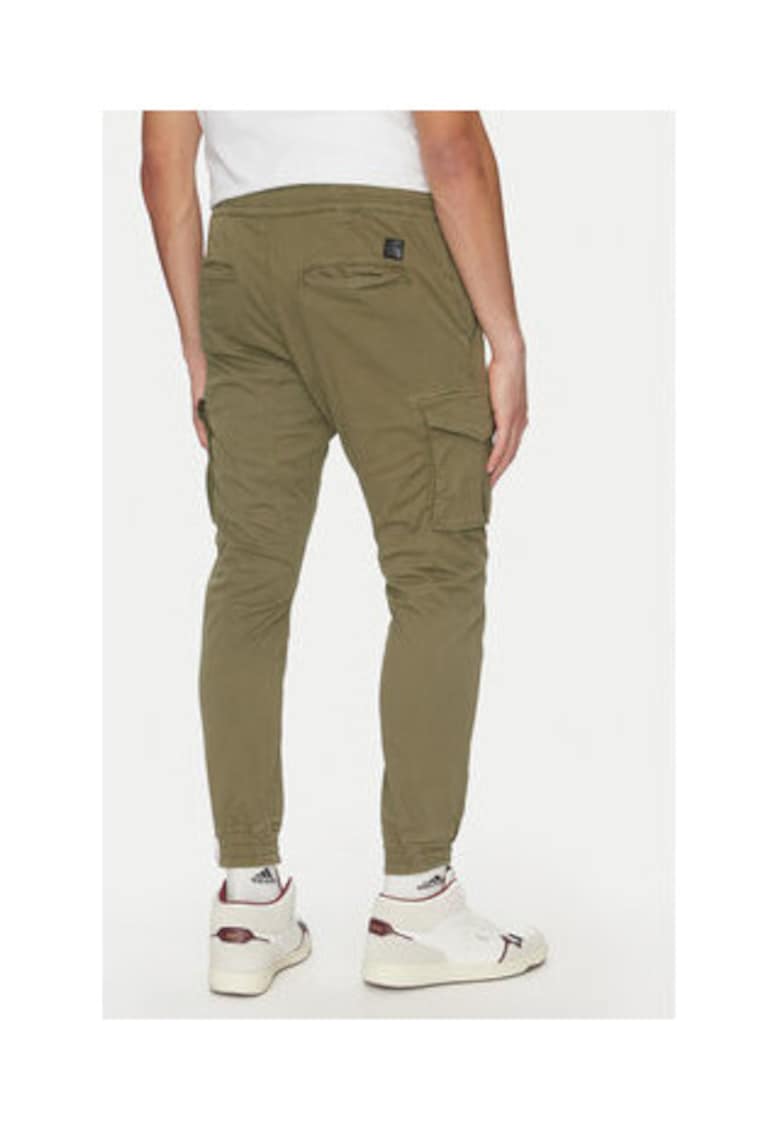Pantaloni barbati - 116202 432 - bumbac - verde -