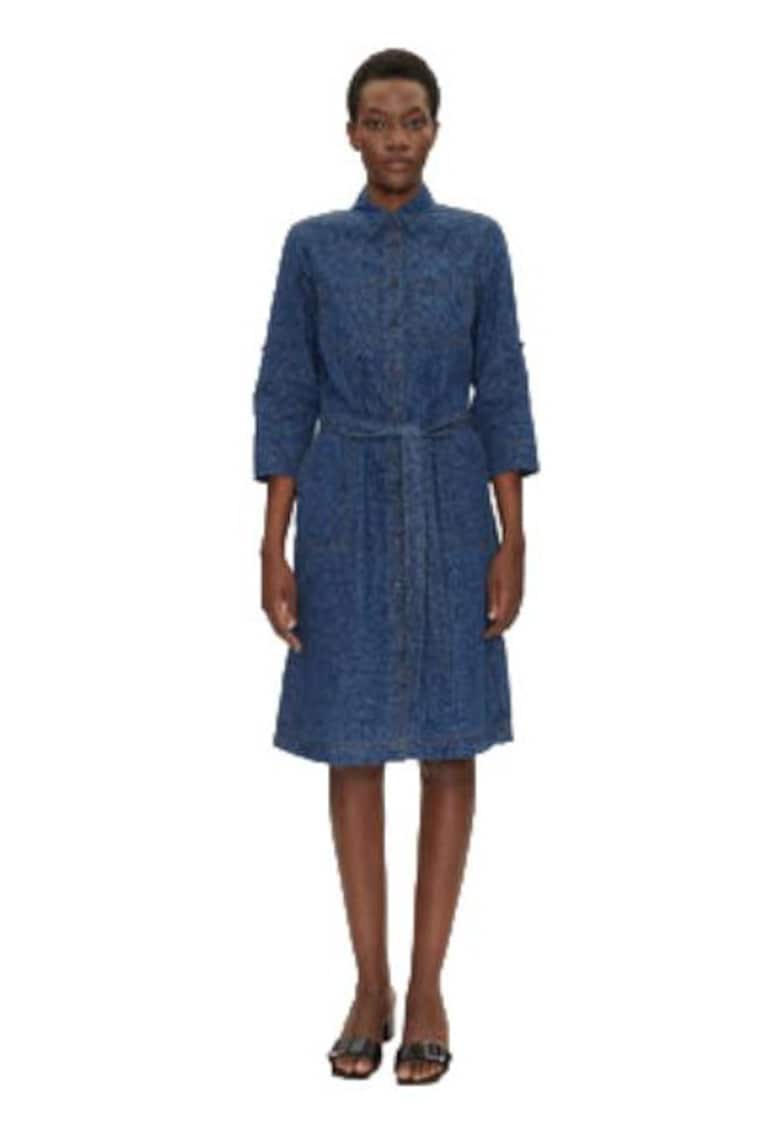 Rochie dama - bumbac - bleumarin