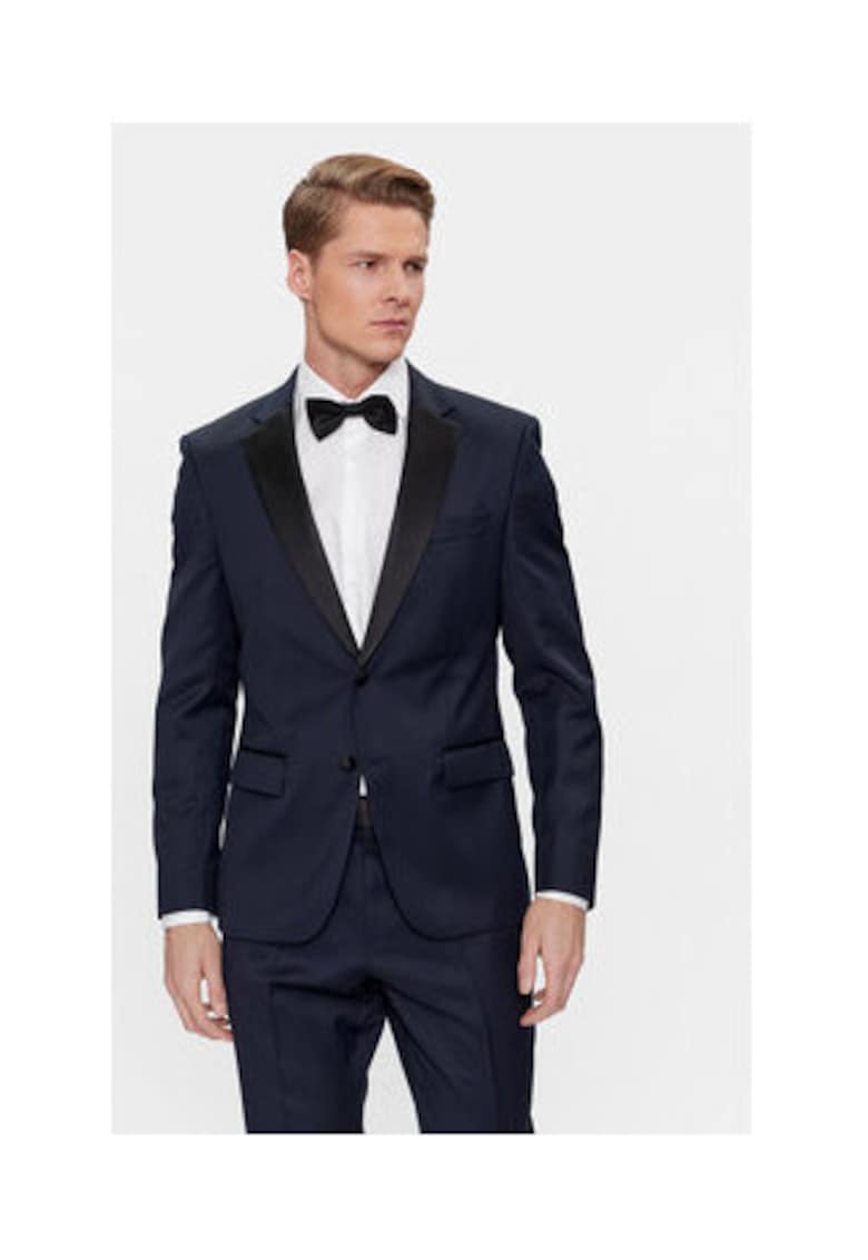 Sacou barbati - H-HUGE-2PCS-TUX-224 - lana - bleumarin -