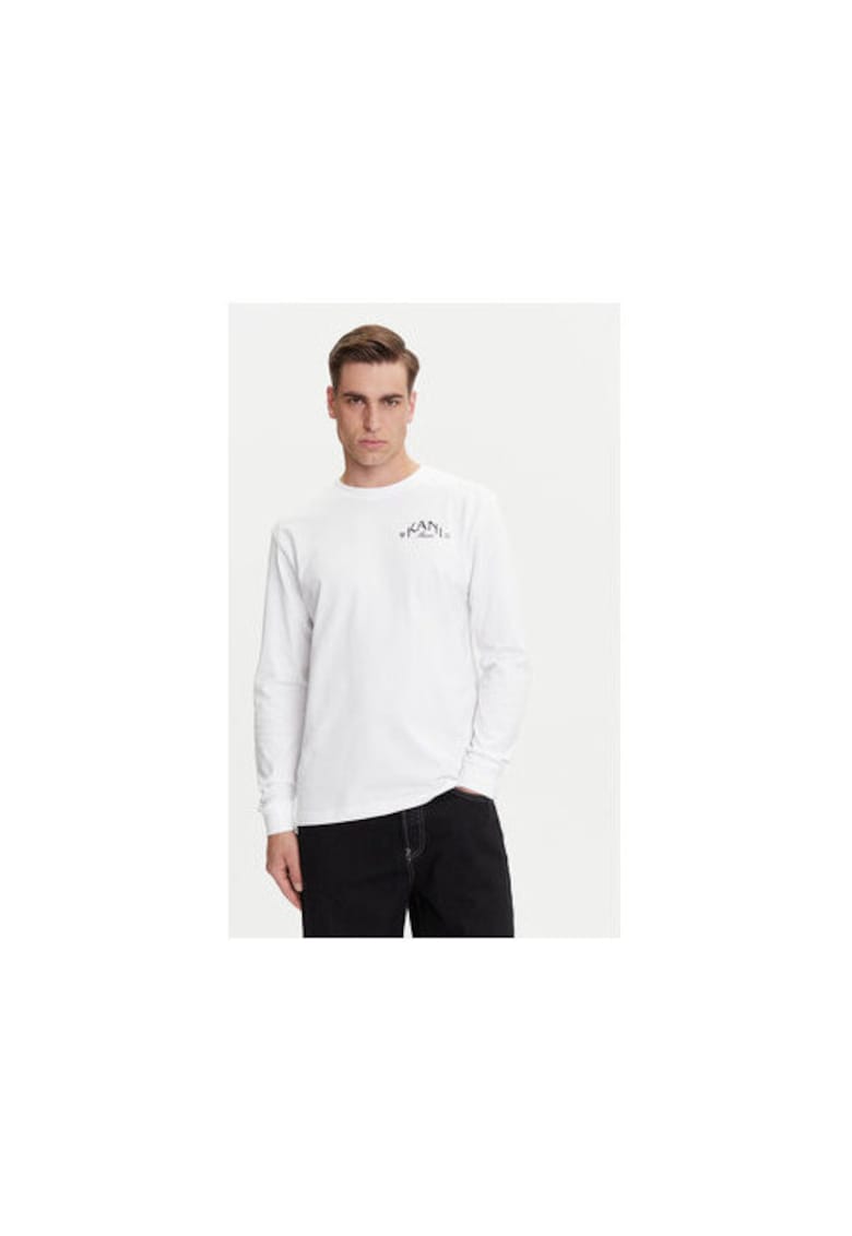 Bluza sport barbati - bumbac - alb -