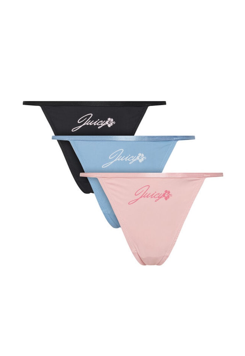 Set 3 chiloti model JCTUS125960 801 - roz/albastru/negru - XXS