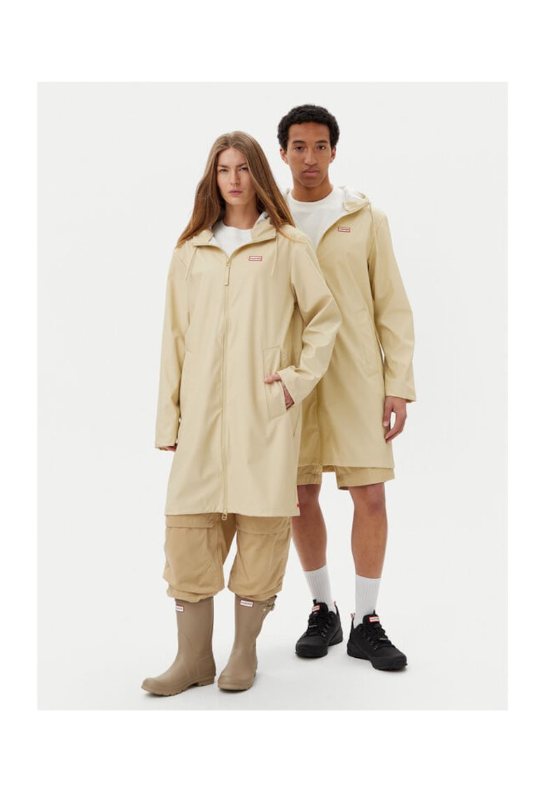 Geaca dama model HARU0002242 GR - bej - poliester/poliuretan